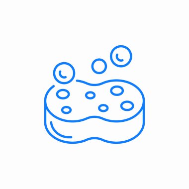 kabarcık sünger simgesi işaret vektörü