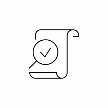 belge denetimi onaylı simge işaret vektörü