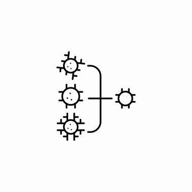 varyant birleşme evrim simgesi işaret vektörü