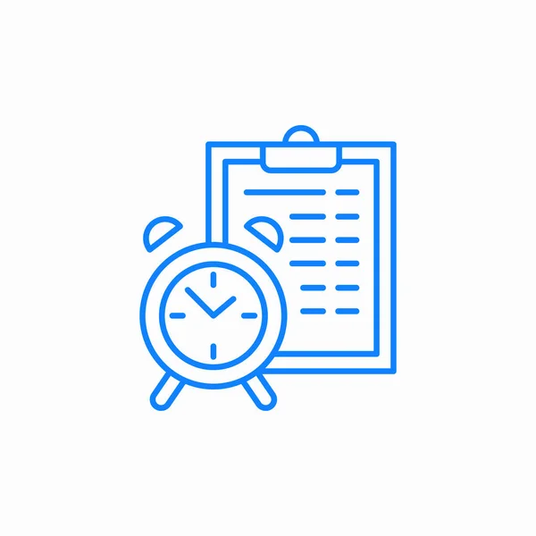 zamanlama listesi simgesi imzalama vektörü