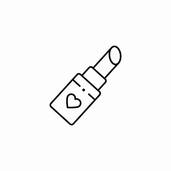 Kalp simgesi işareti vektörlü ruj tüpü