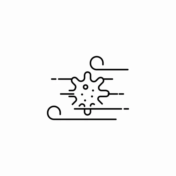 Hava yoluyla bulaşan virüs simge işareti taşıyıcısı