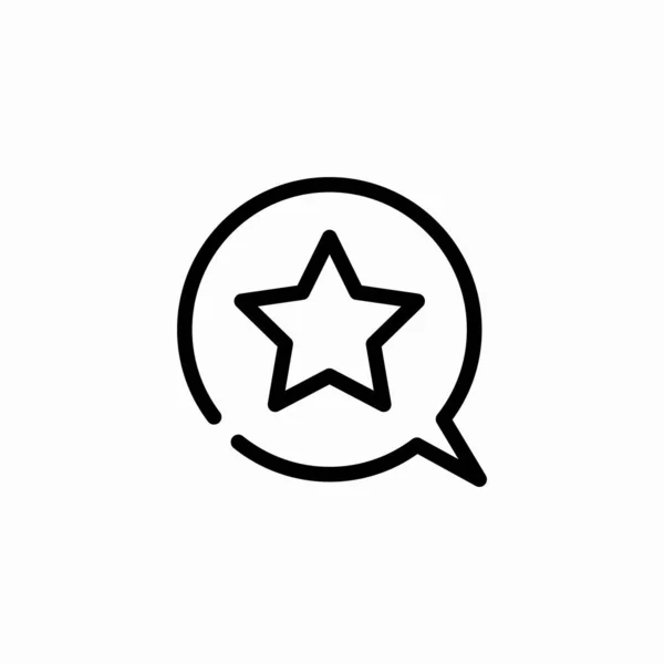 Yıldız baloncuğu işaret vektörünü gözden geçir