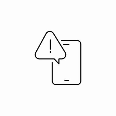 mobil uyarı simgesi işaret vektörü