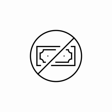 Para yasaklı simge işareti vektörü yok