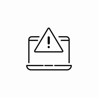 sistem hatası uyarı simgesi vektörü