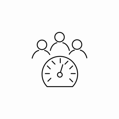 takım performans hız simgesi işareti vektörü