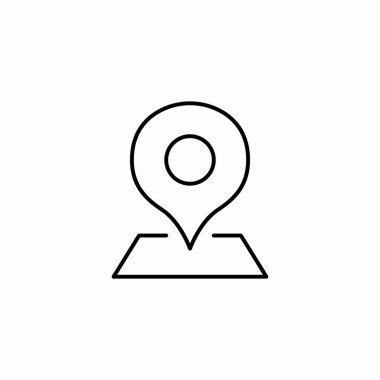 konum pin haritası işaret vektörü