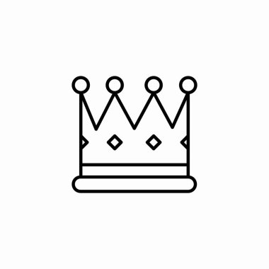 kraliyet altın taç simgesi vektörü
