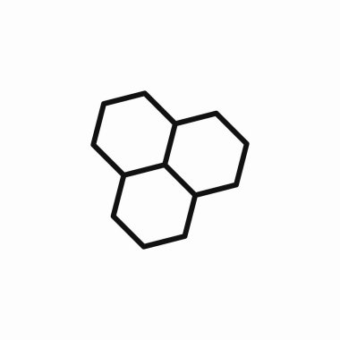 bal peteği geometrik yapı simgesi işareti vektörü