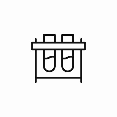 laboratuvar test tüpleri simge işaret vektörü