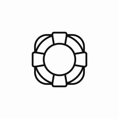 yaşam koruyucusu simge işareti vektörü