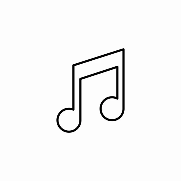 çift nota simgesi işaret vektörü