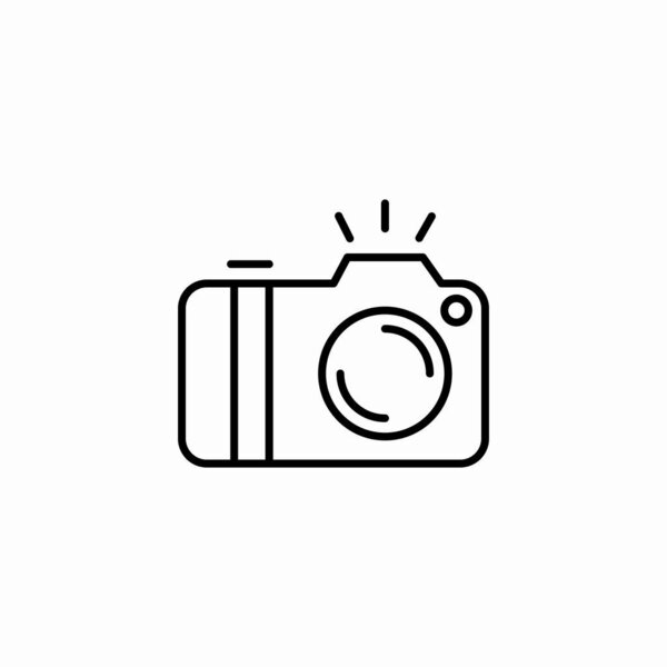 вектор значка цифровой камеры вспышки