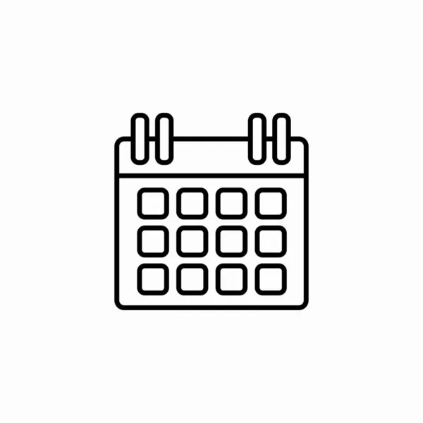 aylık kare takvim simgesi işareti vektörü