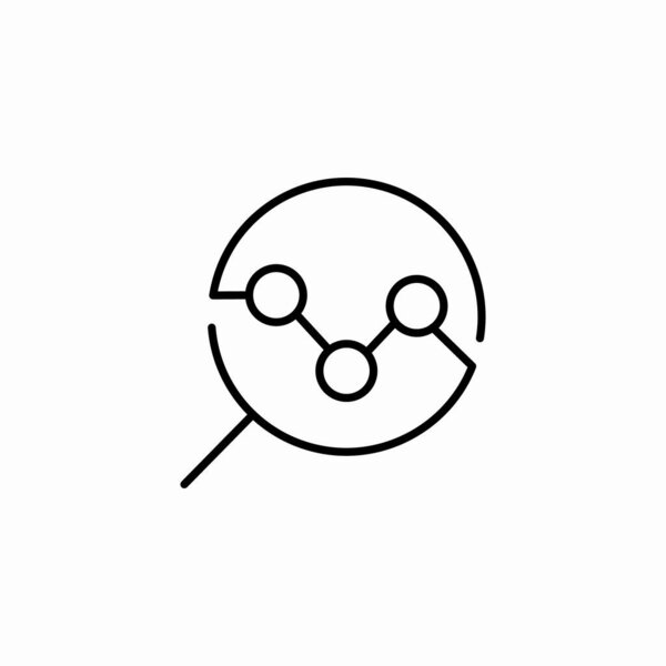 вектор значка исследования данных