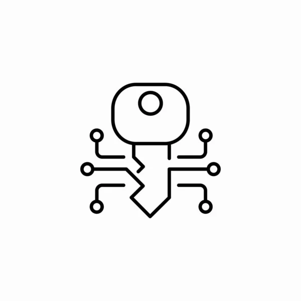 dijital anahtar devre simgesi işaret vektörü