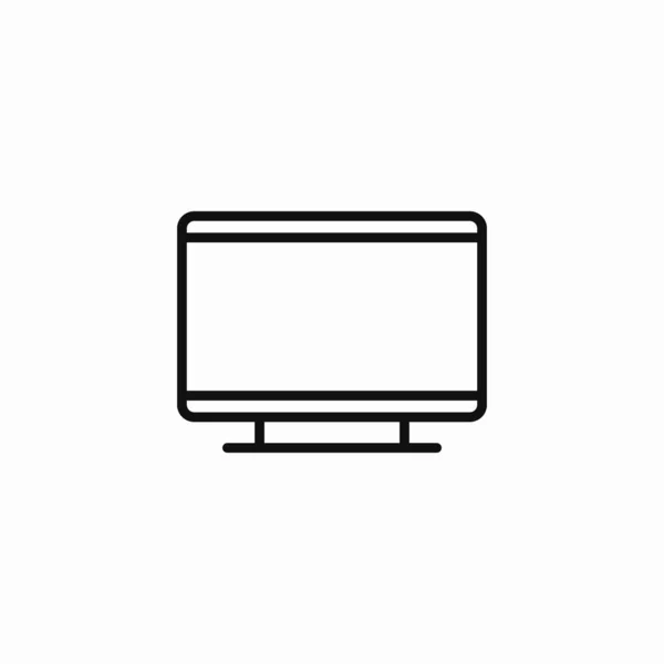 düz ekran simge işaret vektörü