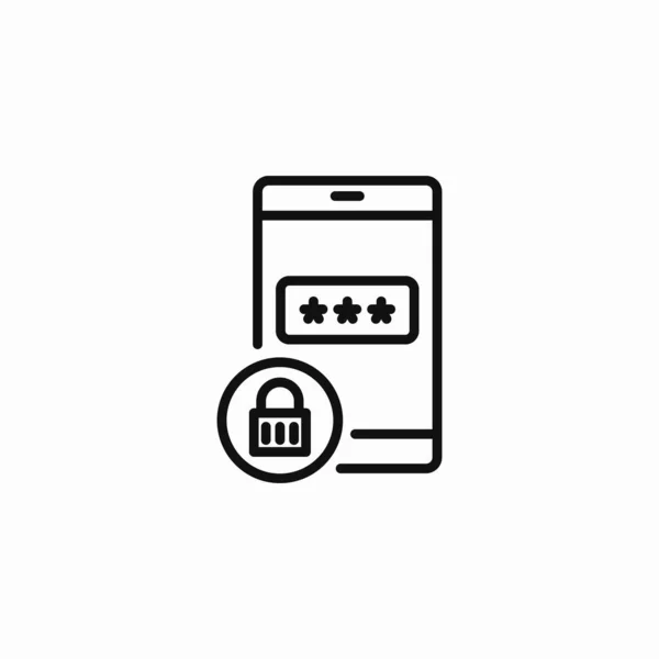 taşınabilir parola güvenli simge işareti vektörü