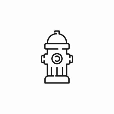 temel yangın musluğu simgesi işaret vektörü