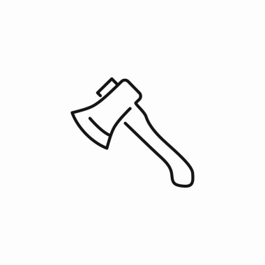 El kesimi balta simgesi işareti vektörü