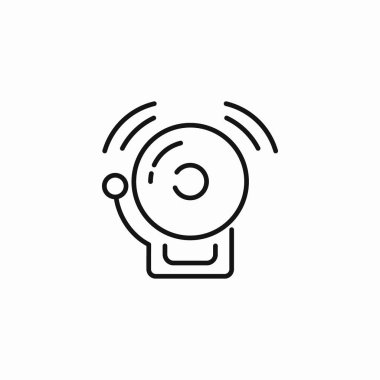 Çalan ateş çanı simgesi işareti vektörü