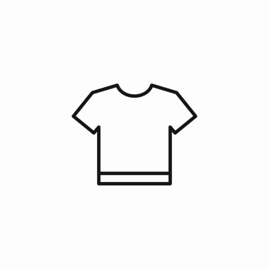 Basit t-shirt giysi simgesi işaret vektörü