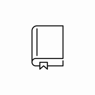 Kapalı kitap yer imi işaret vektörü