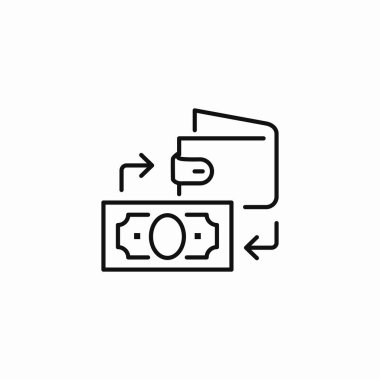 para aktarım simgesi işaret vektörü