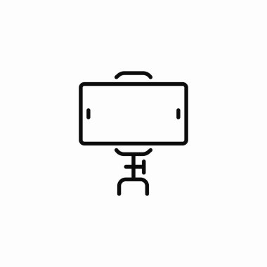 yatay telefon tripod bağlanma simgesi işareti vektörü