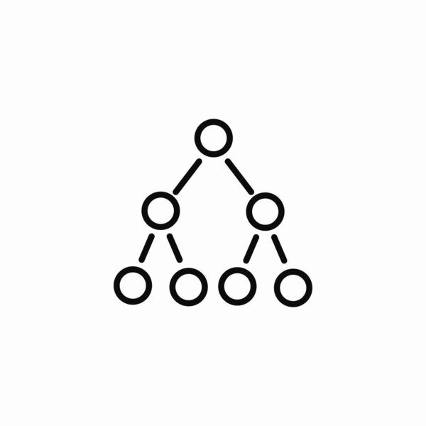 иерархический вектор значков структуры дерева