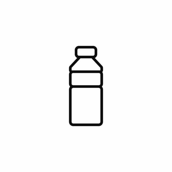 plastic water bottle icon sign vector