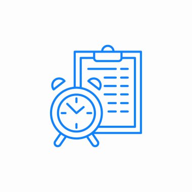 zamanlama listesi simgesi imzalama vektörü