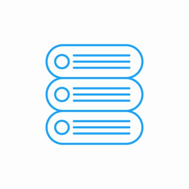 depolama sunucusu işaret vektörü