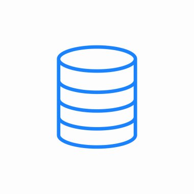 tek veritabanı simgesi işaret vektörü