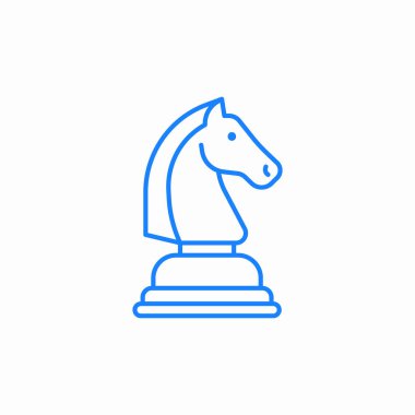 tek şövalye simgesi işareti vektörü