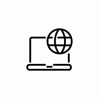 genel internet erişim simgesi işareti vektörü