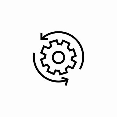 ayarlar döndürme simgesi işaret vektörü