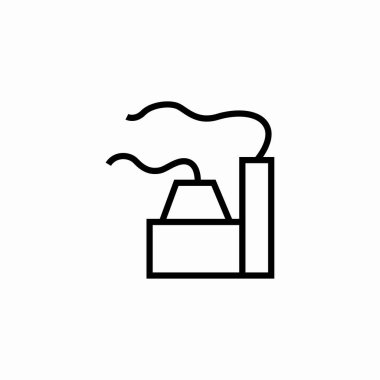 tüten fabrika baca simgesi işaret vektörü