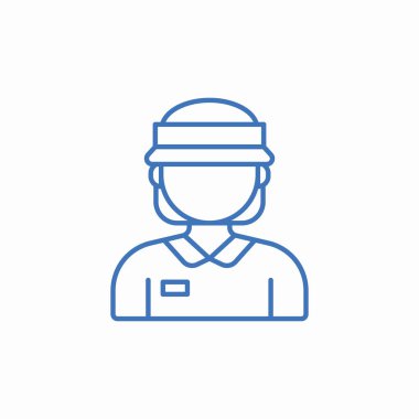 kasiyer eleman simge işareti vektörü