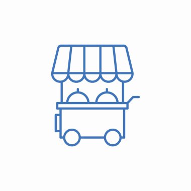 Pamuk şeker durağı simge işareti vektörü