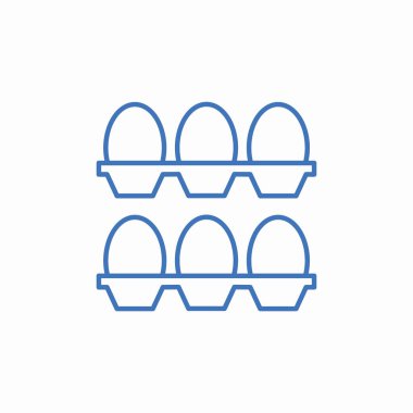 Yumurta karikatür simgesi vektörü