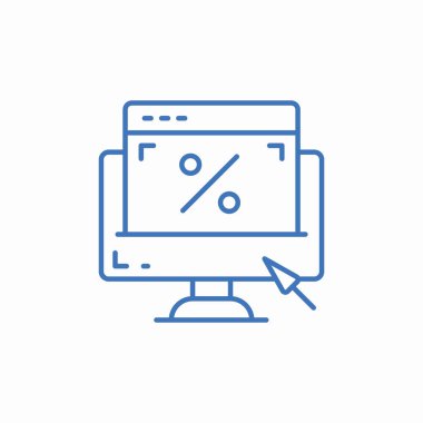 faiz oranı simgesi işareti vektörü