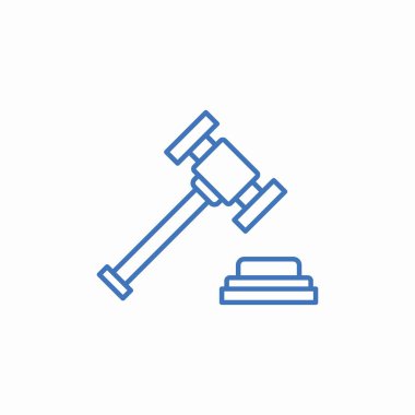 çekiç simgesi vektörünü yargıla