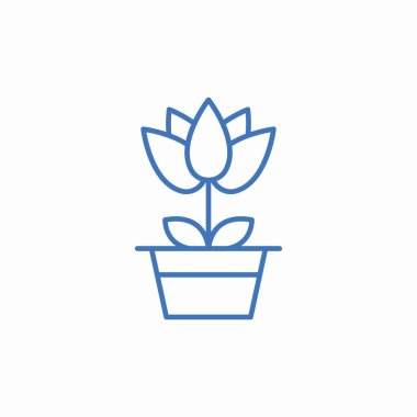 bitki saksısı işaret vektörü