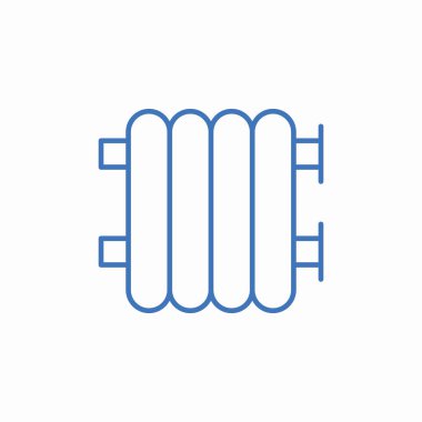 radyatör ısıtma simgesi işaret vektörü