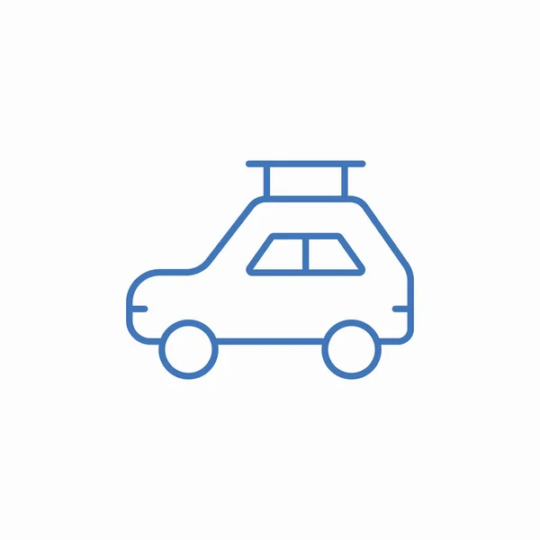 araba çatı raf simgesi işaret vektörü