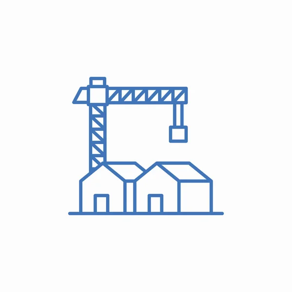 İnşaat alanı simgesi işareti vektörü
