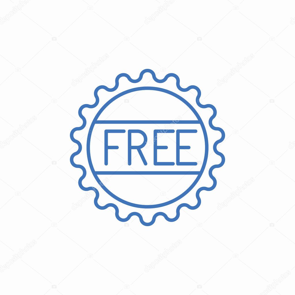 Free badge icon sign vector