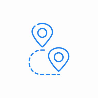 rota simgesi işaret vektörü